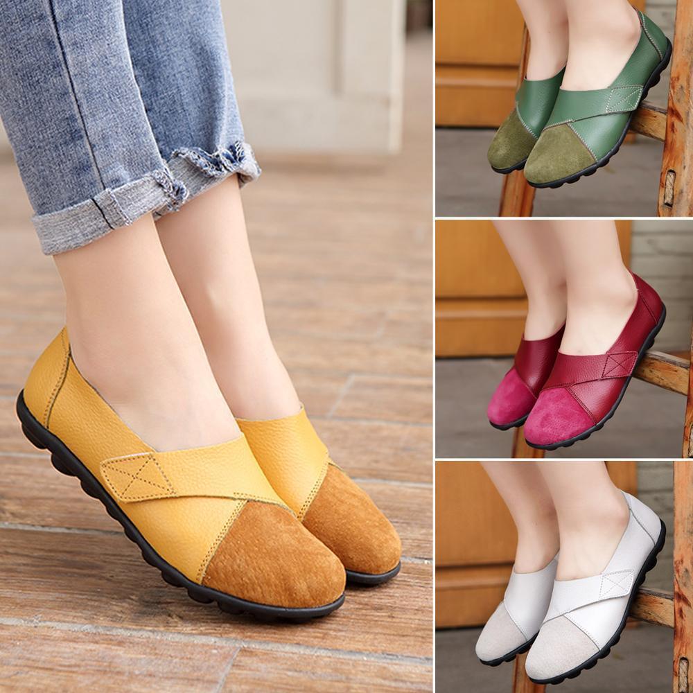 Damenschuhe mit weichen Sohlen