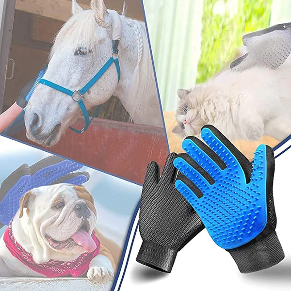 Bequee Hochwertiger Fellpflege-Handschuh für Hund & Katze