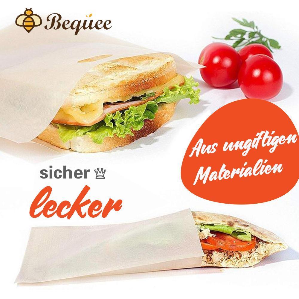 Bequee Antihaft Toastabags für Mikrowelle, Wiederverwendbar, 5er-Paket