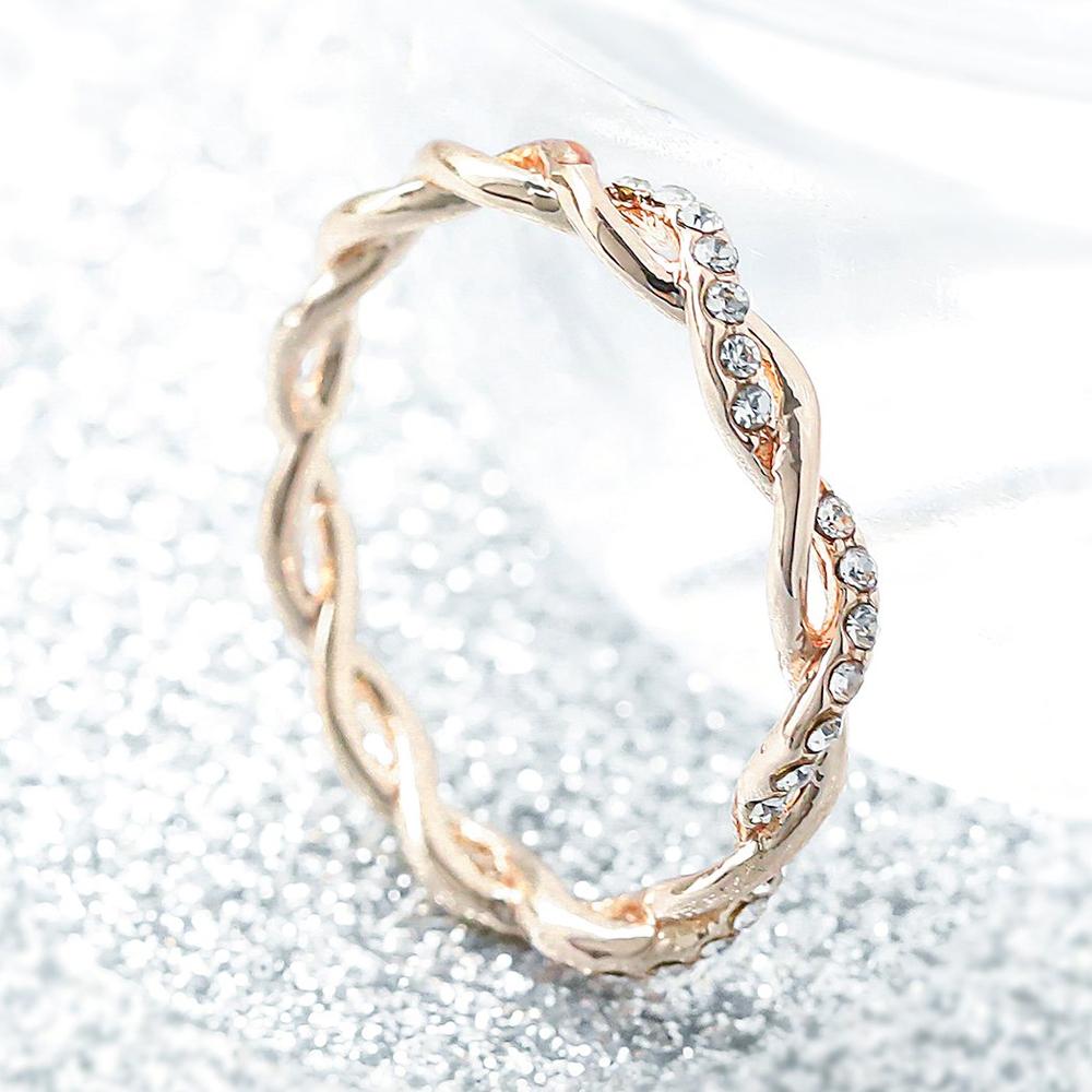 Verdrehen-Ring,Twist-Ring,Diamant-Ring