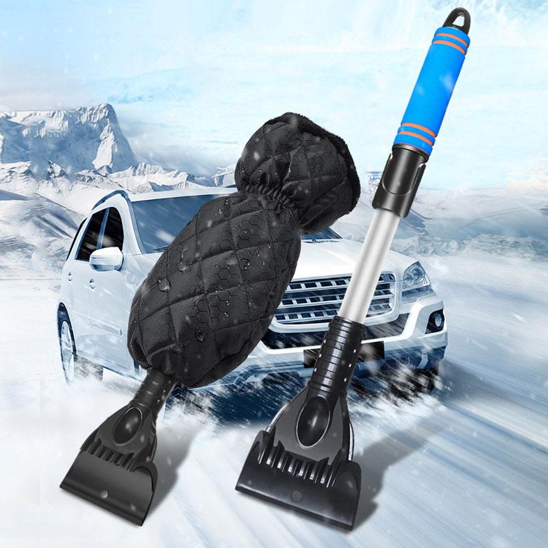 Handschuhe mit Schneeschaufel Schneeschaber