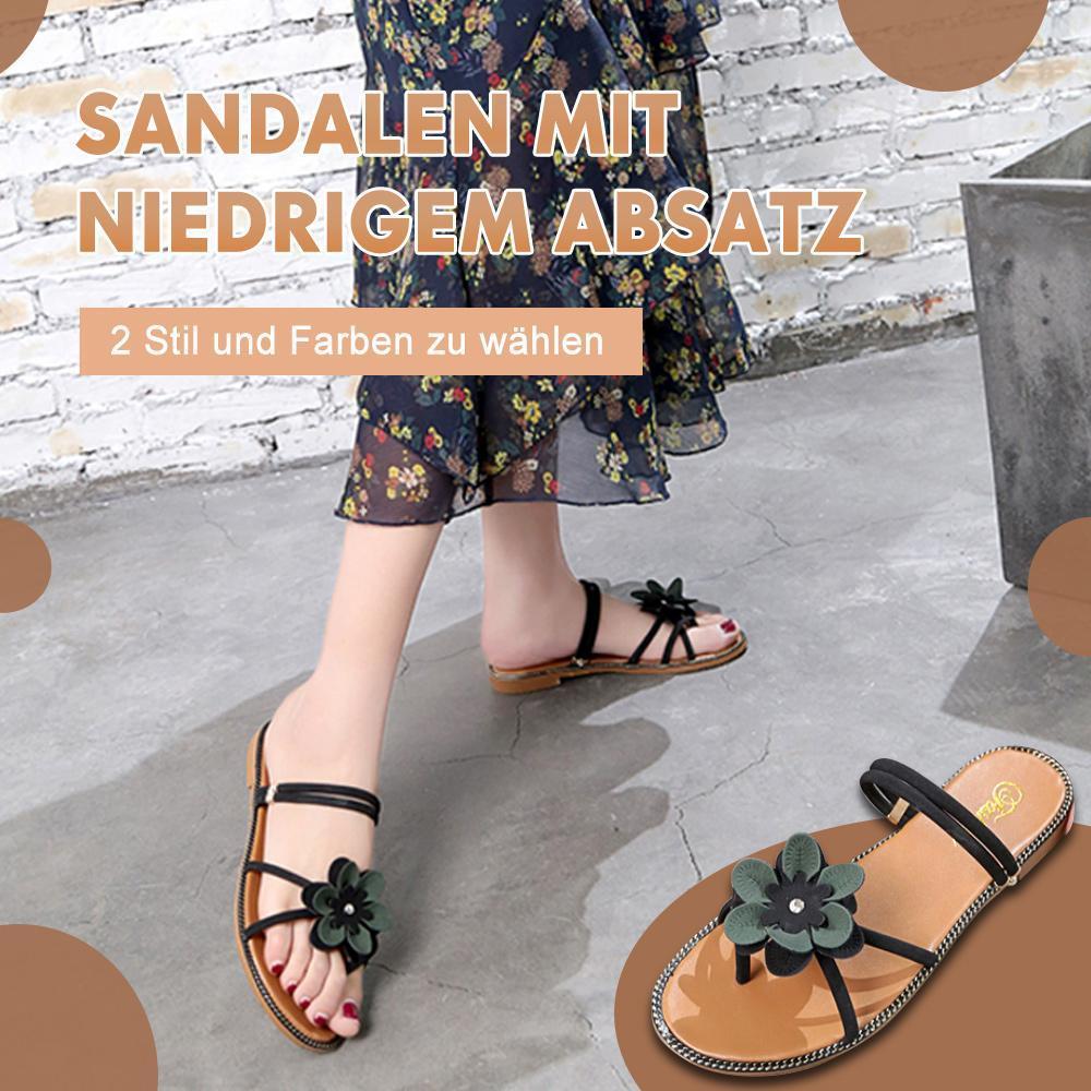 Sandalen mit niedrigem Absatz