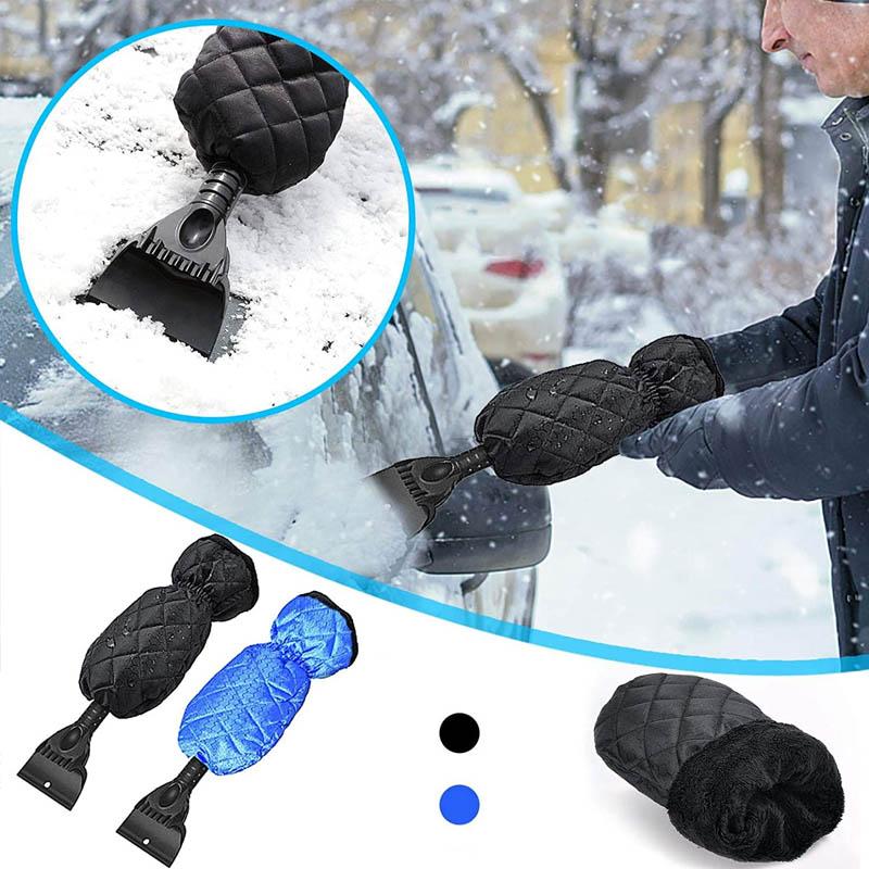 Handschuhe mit Schneeschaufel Schneeschaber