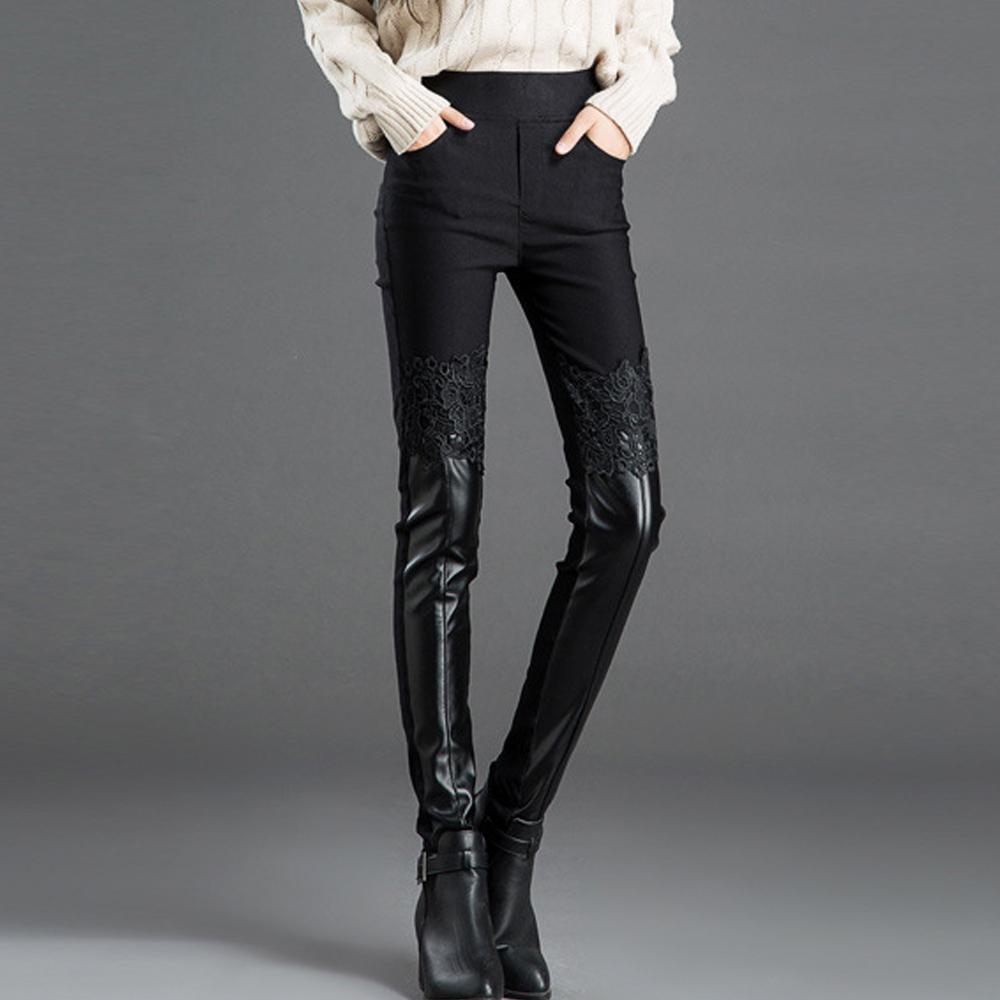 Leggings mit Spitzenstickerei