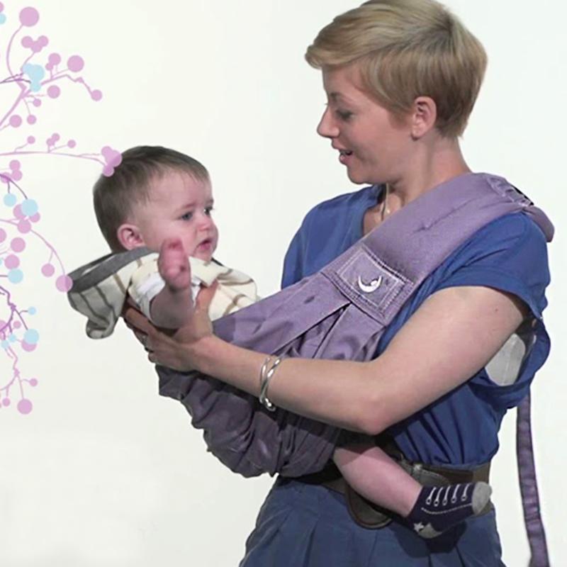 Babytragetuch mit 5 unterschiedlichen Tragepositionen