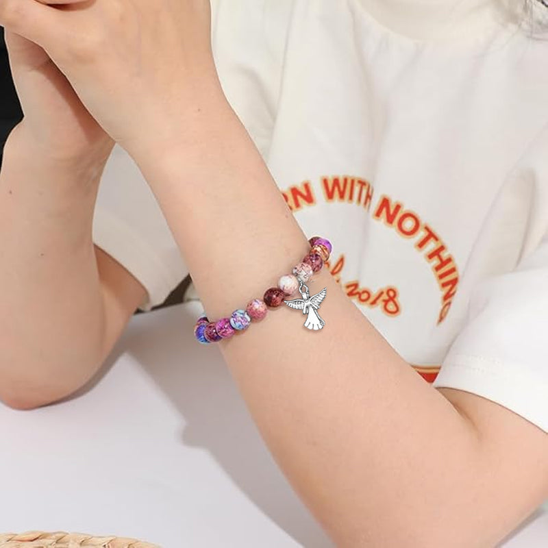 🔥Heißer Verkauf 49% Rabatt🔥Heilstein-Armband mit Engelsflügeln