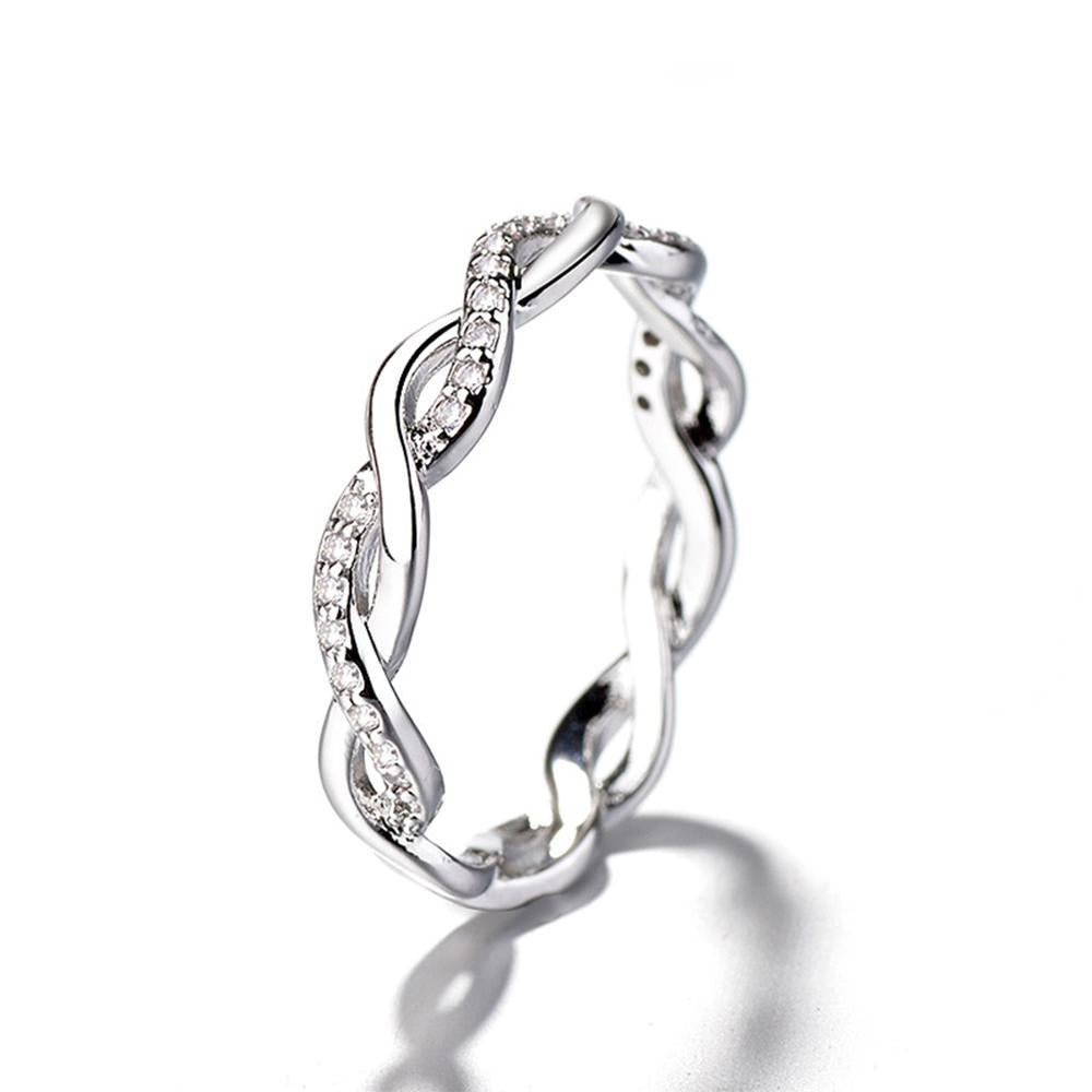 Verdrehen-Ring,Twist-Ring,Diamant-Ring