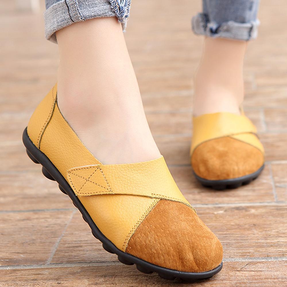 Damenschuhe mit weichen Sohlen