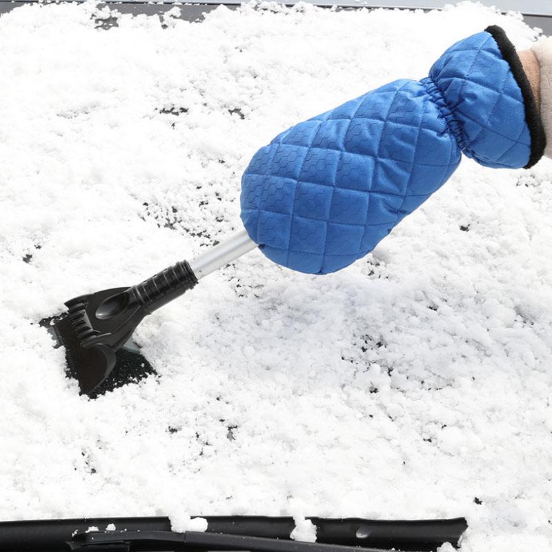 Handschuhe mit Schneeschaufel Schneeschaber