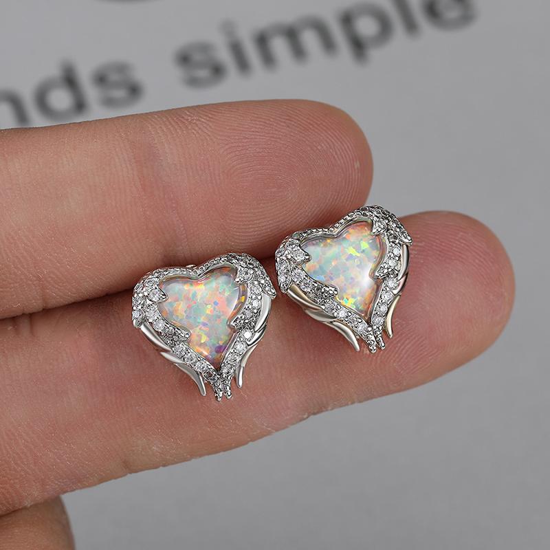 Engelsflügel Halskette und Ohrring