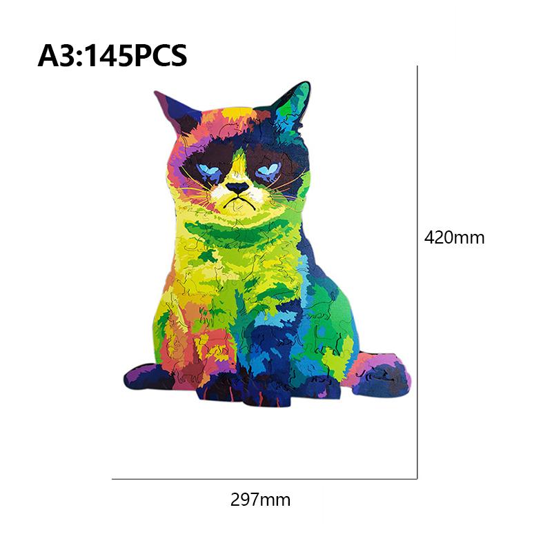 Regenbogenkatze Puzzle