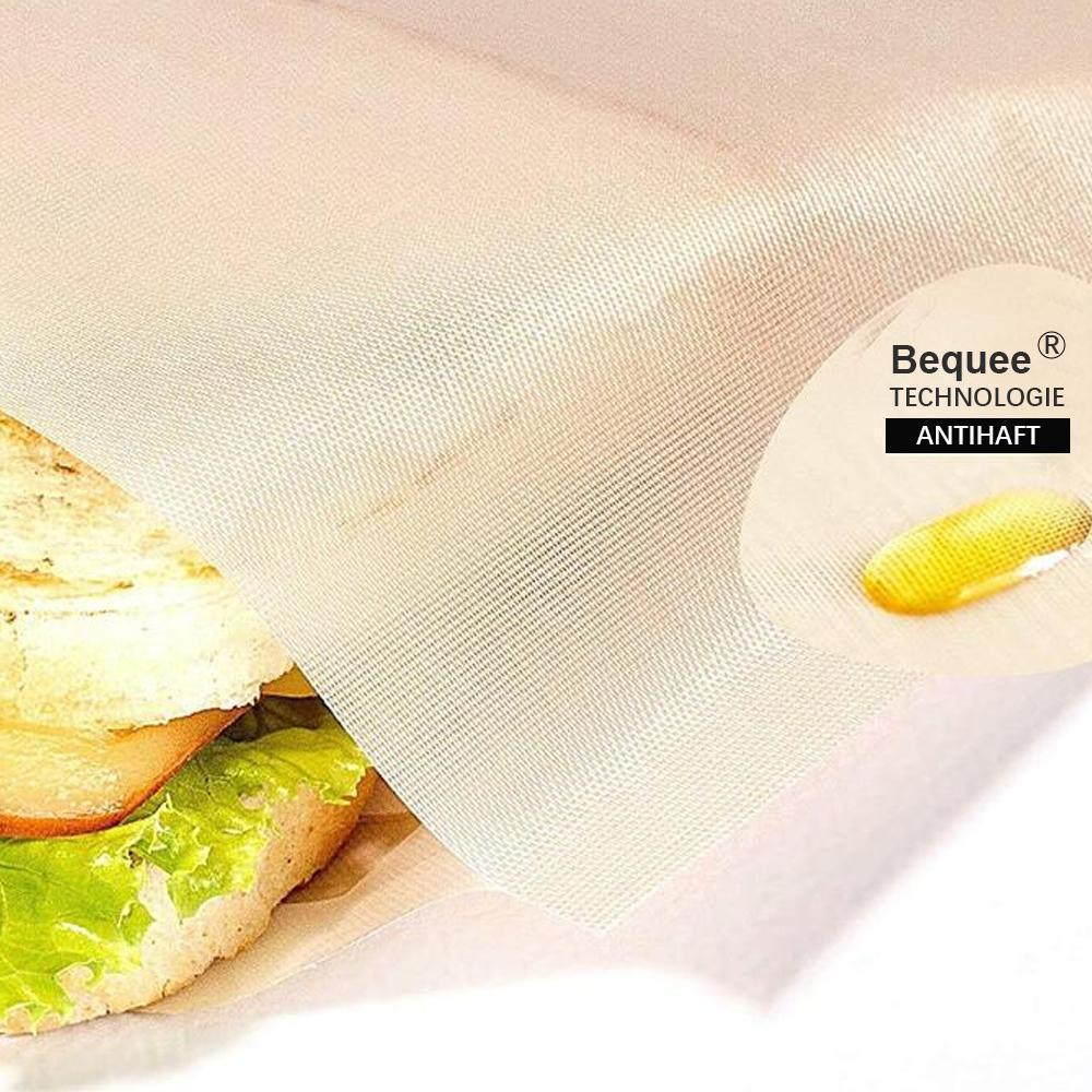 Bequee Antihaft Toastabags für Mikrowelle, Wiederverwendbar, 5er-Paket