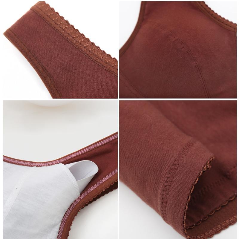 Sommer dünner BH mit vorderer Knöpfe, 2 Stücke