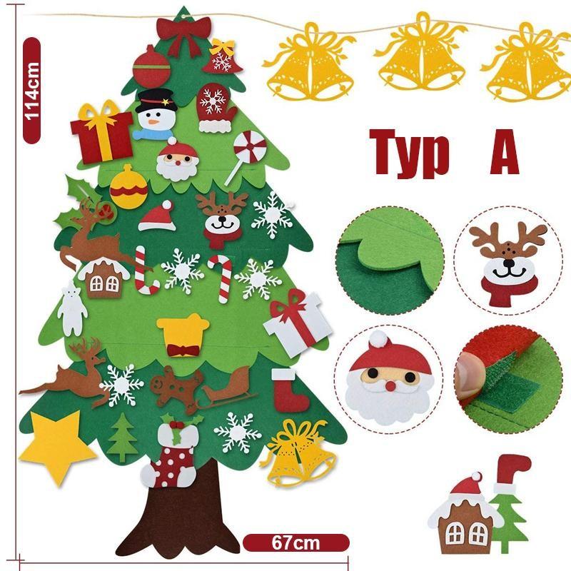 🎄Weihnachtsausverkauf 49% Rabatt🔥DIY Filz Weihnachtsbaum (2024 NEU AKTUALISIERT)