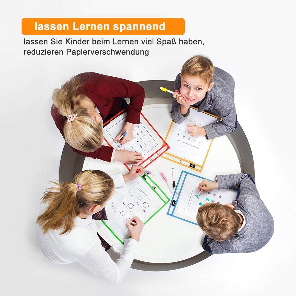 Wiederverwendbare Dry Erase Taschen Set, ideal für Büro und Schule Arbeit