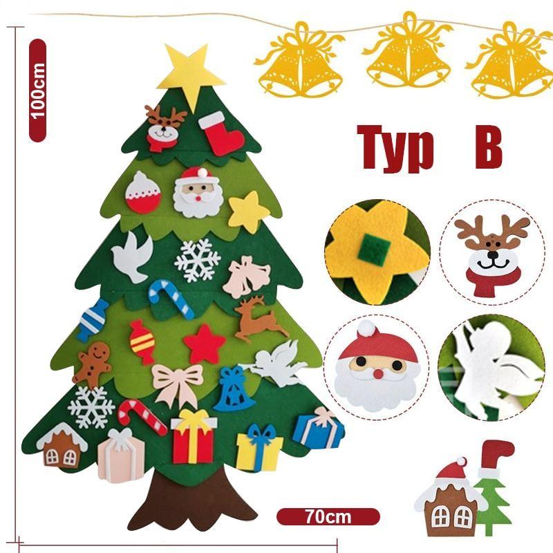 🎄Weihnachtsausverkauf 49% Rabatt🔥DIY Filz Weihnachtsbaum (2024 NEU AKTUALISIERT)