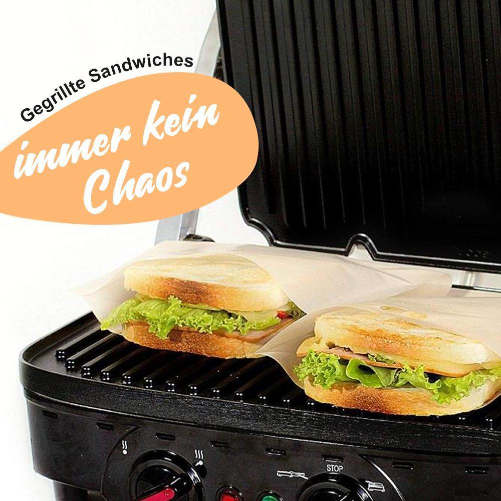 Bequee Antihaft Toastabags für Mikrowelle, Wiederverwendbar, 5er-Paket