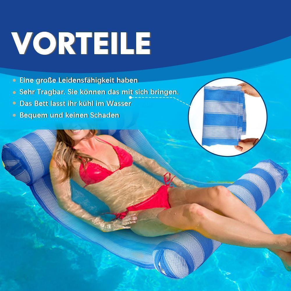 Schwimmendes Bett & HĂ€ngematte auf dem Wasser
