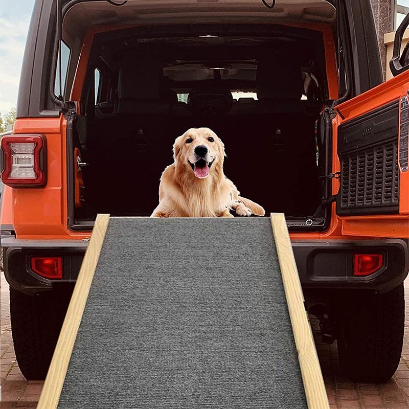 Höhenverstellbare Haustierleiter