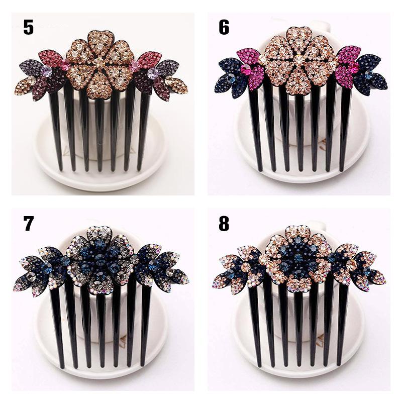 Kristalldekoration Haarseitenkamm