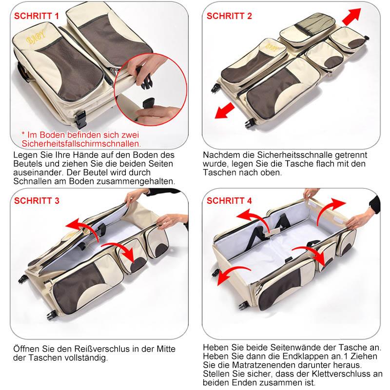 Multifunktions tragbares klappbares Baby-Reisebett