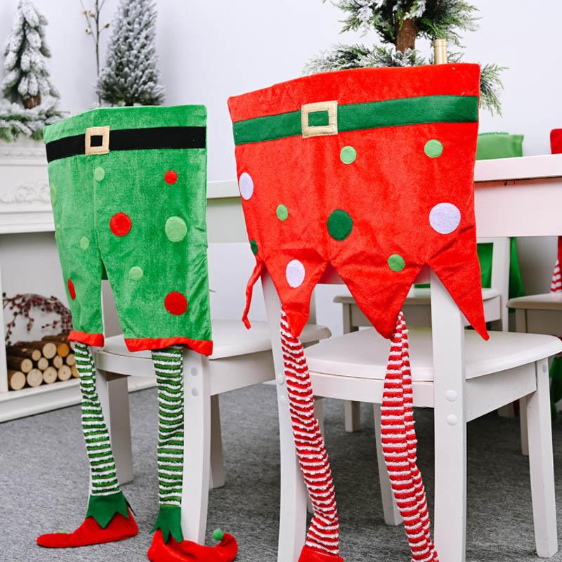 Weihnachtselfen Stuhlrückendekorationen