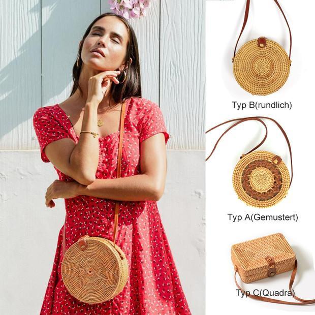 Fashion Damentasche aus Bambus gewebt
