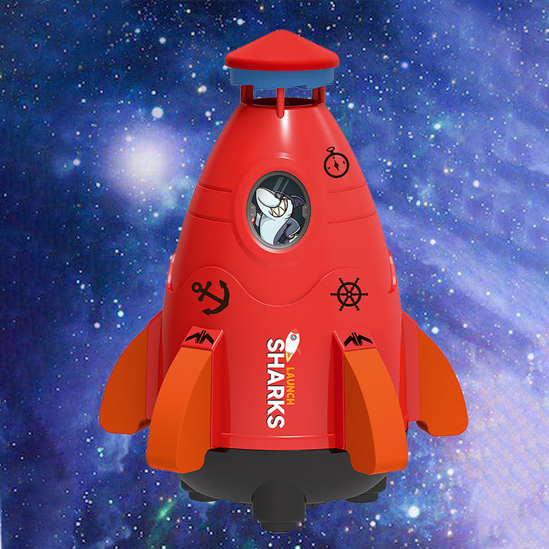 Raketenförmiger fliegender Sprinkler