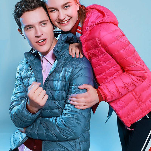 Ultraleichte Daunenjacke Hoodie Unisex 8 Farben