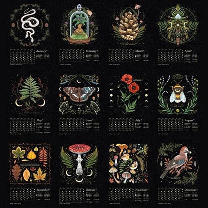 📅2024 Dark Forest Lunar Calendar ☘