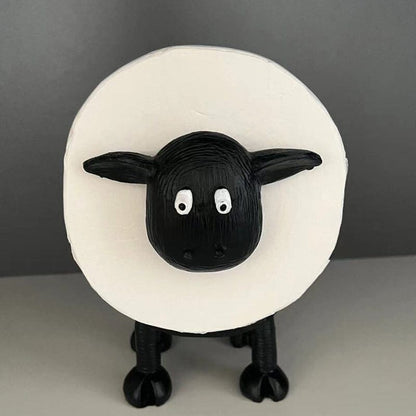 Toilettenpapierhalter mit Schafmotiv