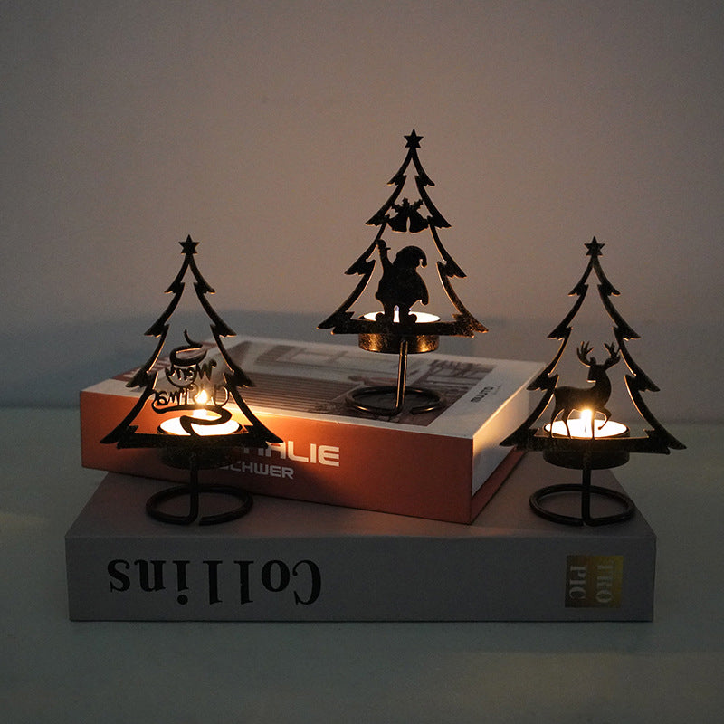 Metall Weihnachtsbaum Kerzenhalter