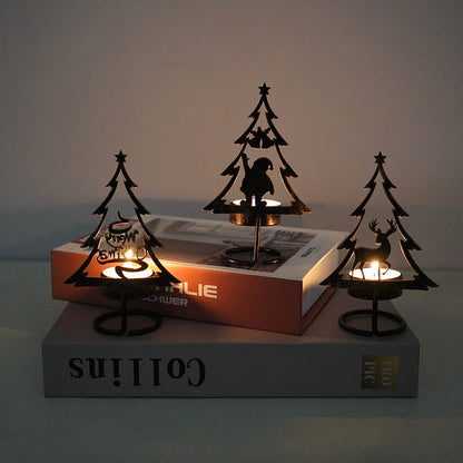 Metall Weihnachtsbaum Kerzenhalter
