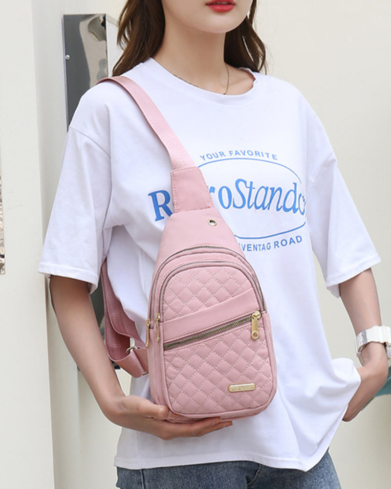 🔥Letzter Tag 49% Rabatt🏆️Anti-Diebstahl Solid Farbe Crossbody Tasche für die tägliche Reise