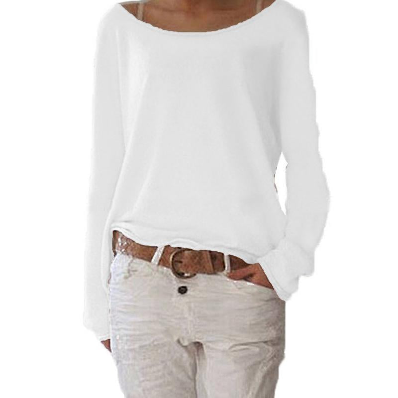 Einfarbiges gestricktes T-Shirt