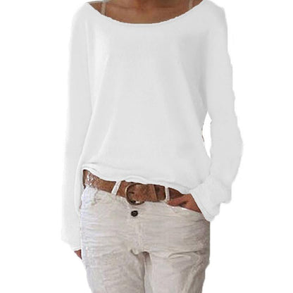 Einfarbiges gestricktes T-Shirt