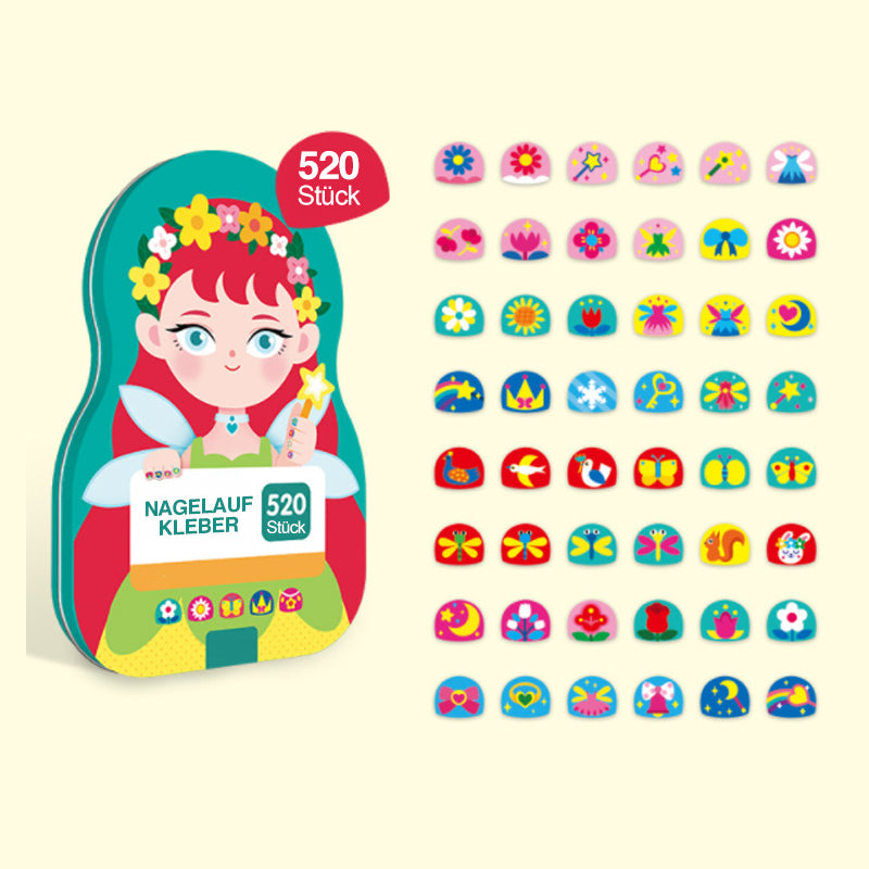 🔥Nagelaufkleber Set Für Kinder(520 Stück)