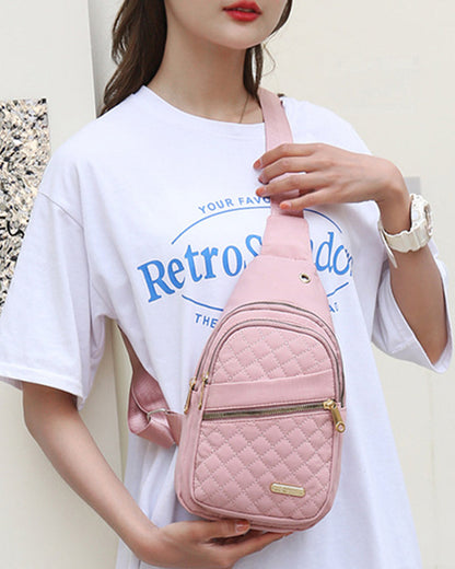 🔥Letzter Tag 49% Rabatt🏆️Anti-Diebstahl Solid Farbe Crossbody Tasche für die tägliche Reise