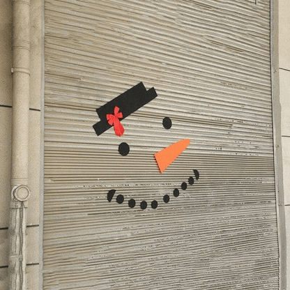 Garagentor Schneemann (16 Stück Set)