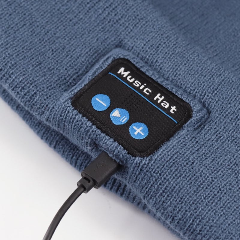 Bluetooth-Beanie mit LED-Licht & abnehmbaren Lautsprechern