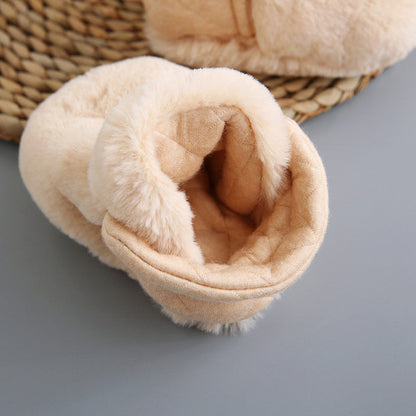 Baby Karikatur-Plüsch-Baumwollschuhe