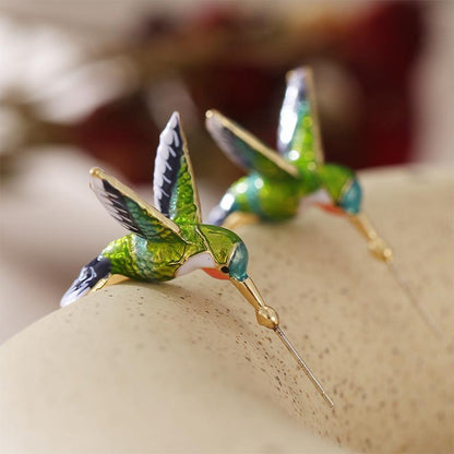 Niedliche Fliegende Kolibri Ohrringe