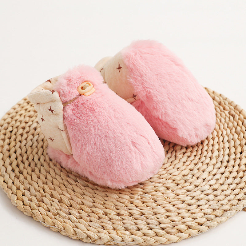 Baby Karikatur-Plüsch-Baumwollschuhe