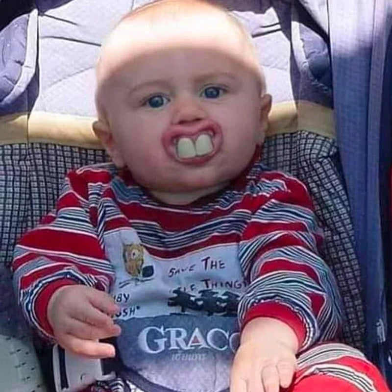 Lustige Zahn Baby Schnuller