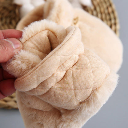 Baby Karikatur-Plüsch-Baumwollschuhe