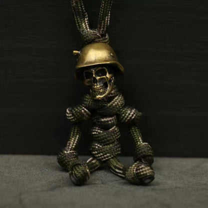 Skelett Soldat Paracord Schlüsselanhänger