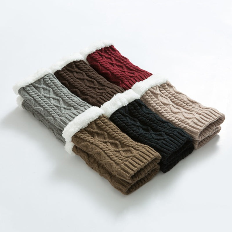 Gestrickte Verdickte Woll-Kniewärmer