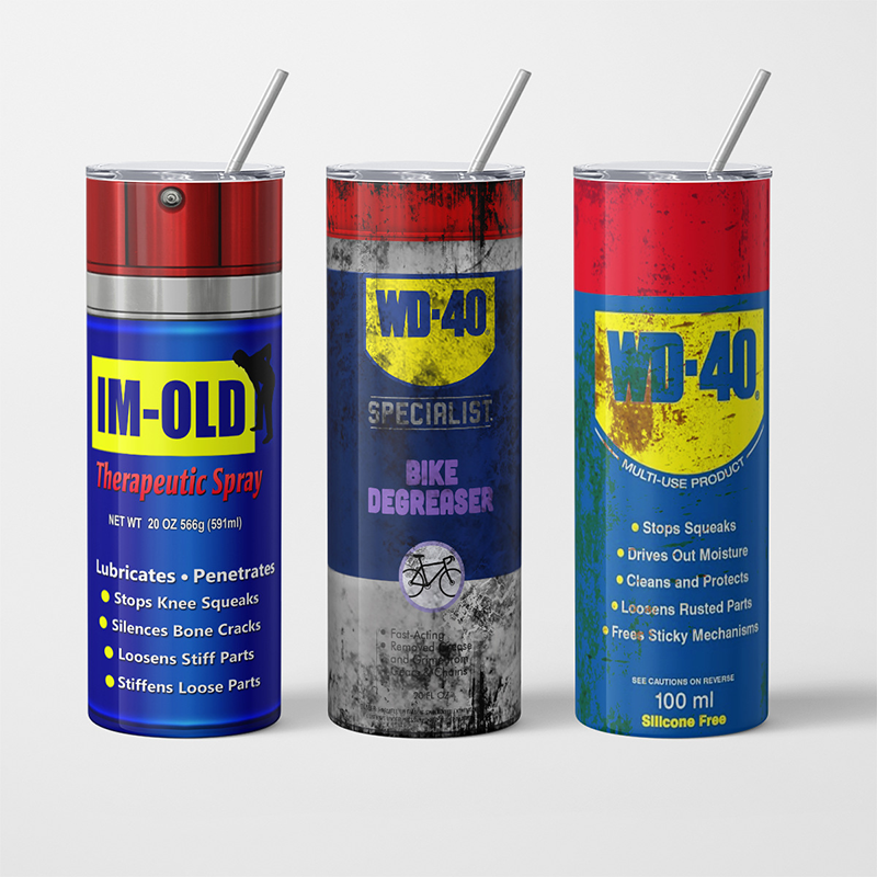 Thermosbecher mit kreativem Schmutzmuster