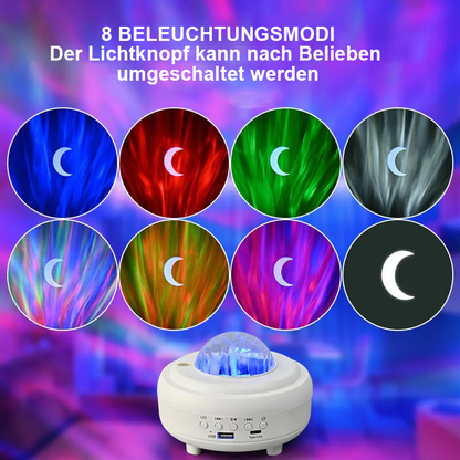 🌌Bluetooth-Lautsprecher Aurora-Nachthimmel-Projektor - Verloren im bezaubernden Sternenhimmel🎄