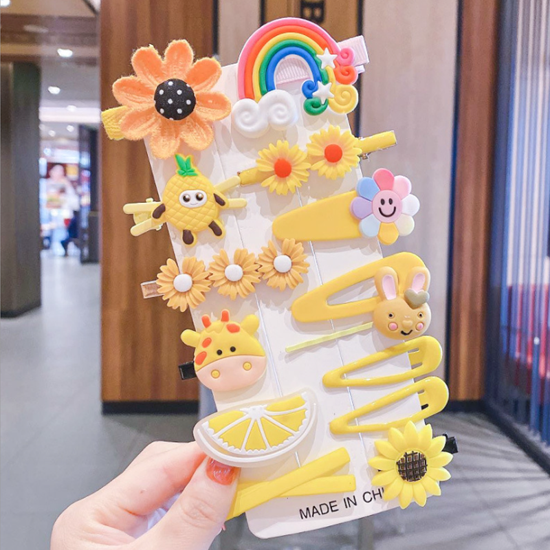 Regenbogen-Haarspangen-Set